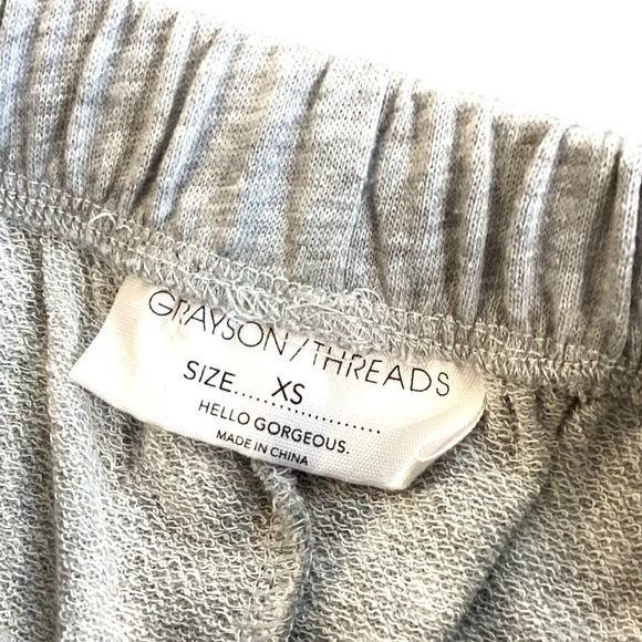 Grayson Threads Wide Leg Checkerboard Lightweight Sweatpants, Gray - Size XS NWT - Picture 3 of 11